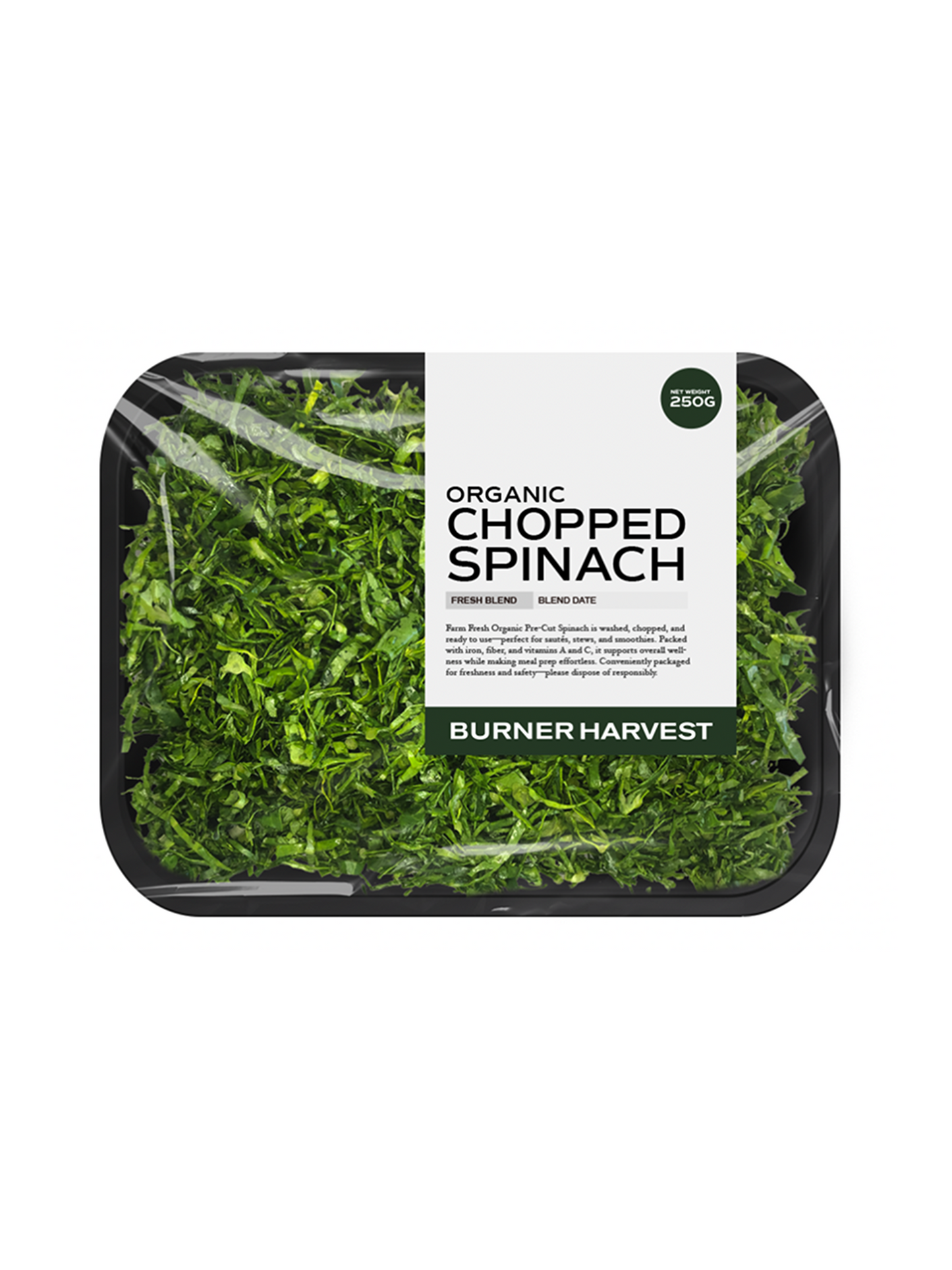 Organic Chopped Spinach - 250g