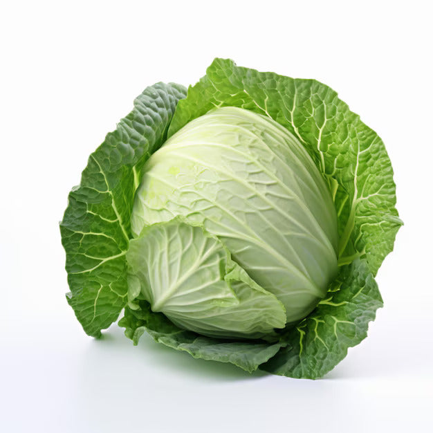 Organic Cabbage - 1 Head Approx (1.5 - 2kgs)